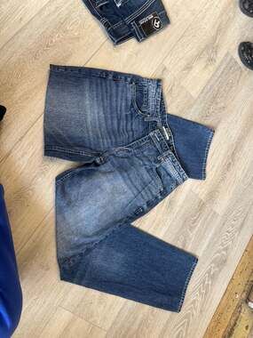 Reclaim Men's Mid-Rise Straight Leg Blue Jeans